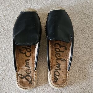 Sam Edelman Black Slip-On Espadrilles